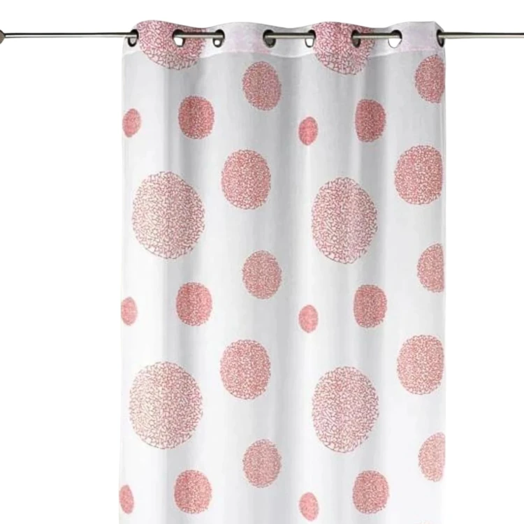 Voilage motif rond impression magnétique