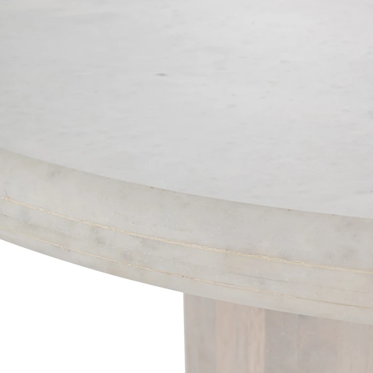 Table à manger ronde en marbre