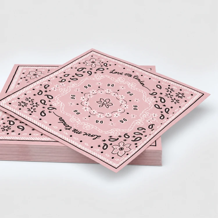 Confezione da 20 tovaglioli di carta a forma di bandana