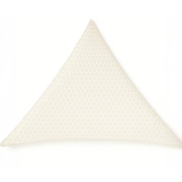 Voile d’ombrage triangulaire macramé polylin