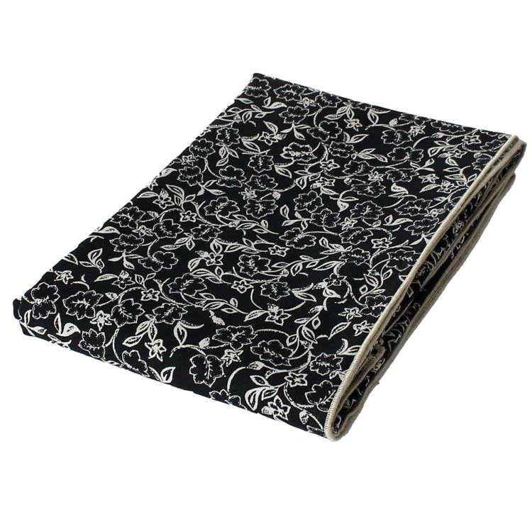 Nappe déperlante en voile de coton imprimée fleurs