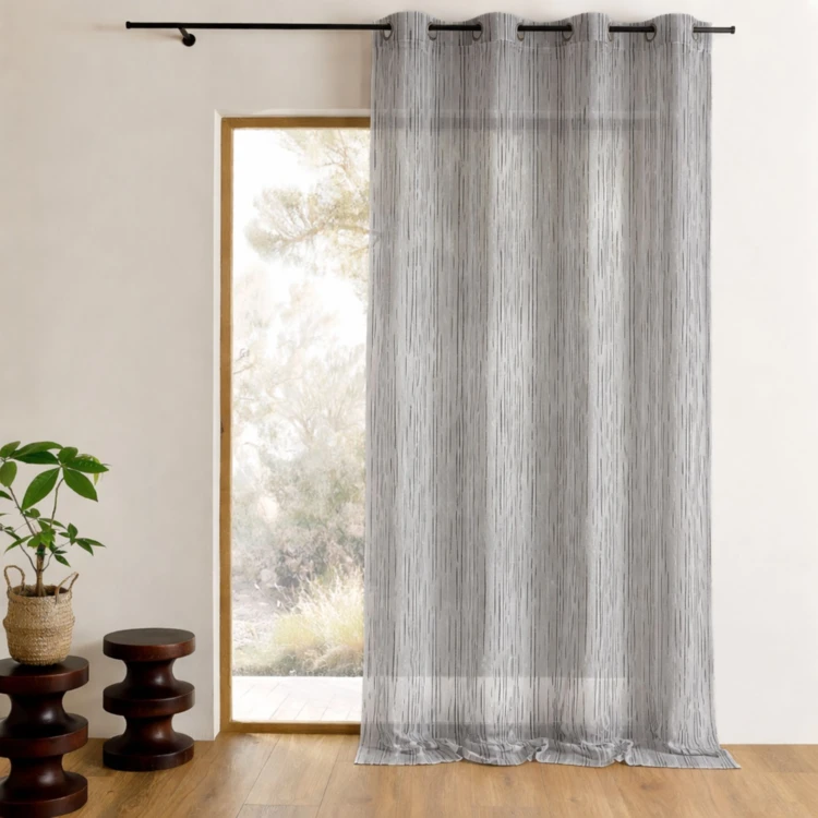 Voilage en organza multicolore tissé