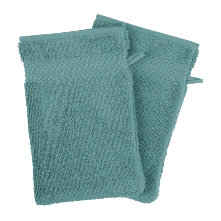 Set de 4 gants de toilette en coton Mirmande