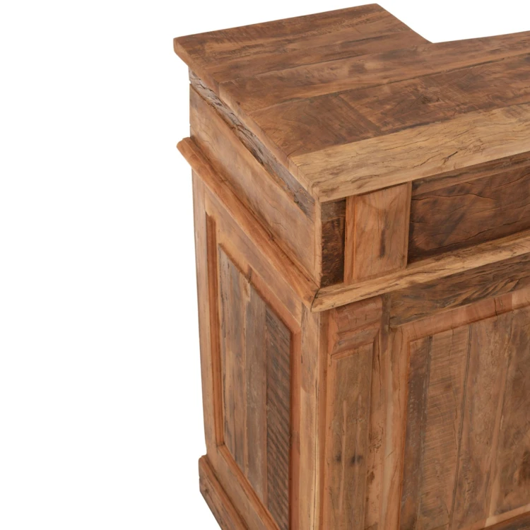 Bar en bois rangements multiples