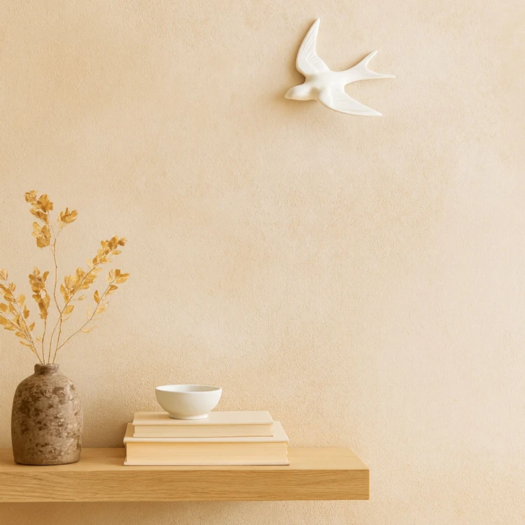 Decoración de pájaro dorado