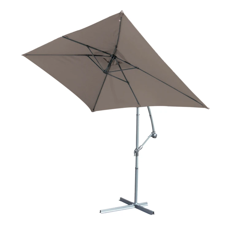 Parasol Structure Métal à Pied Déporté 3 x 2 m