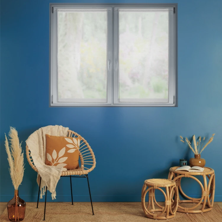 Conjunto de dos cortinas blancas