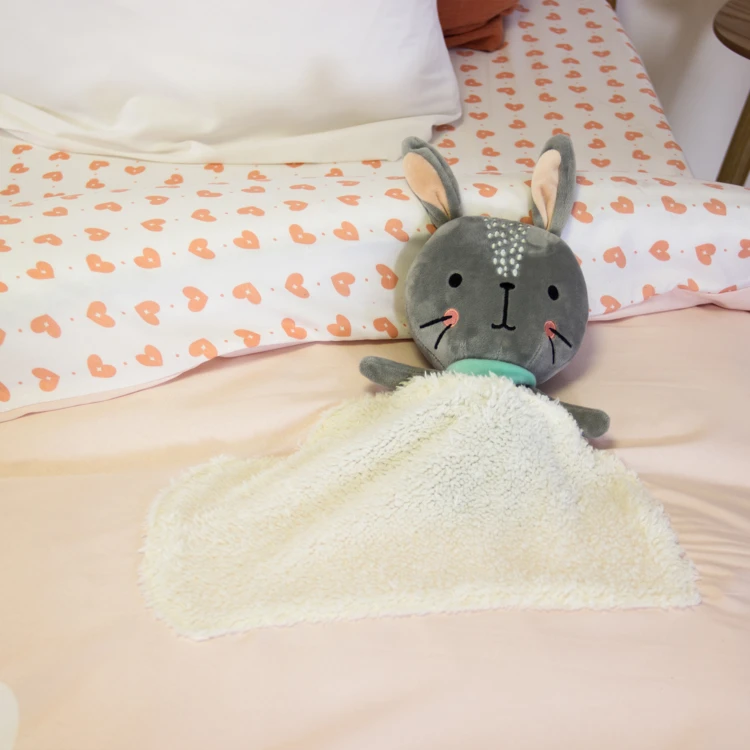 Kinderbettwäsche Einhorn mit Kuscheltier-Tasche