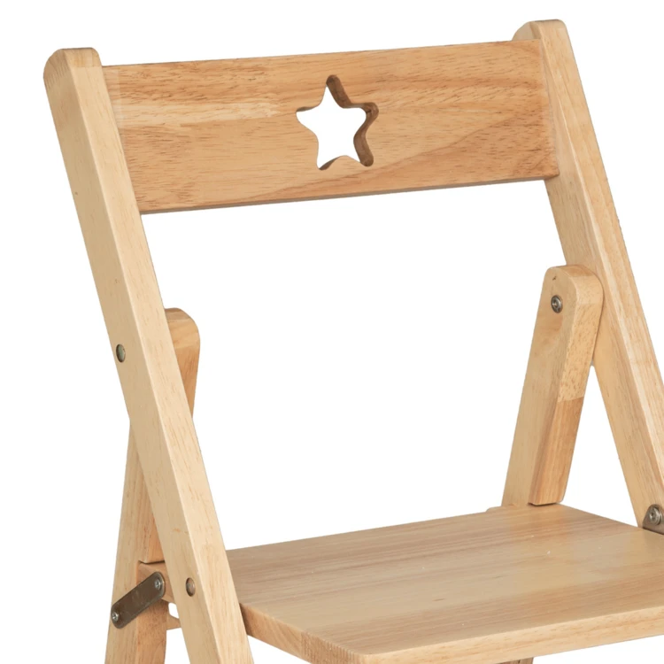 Silla plegable de madera para nino