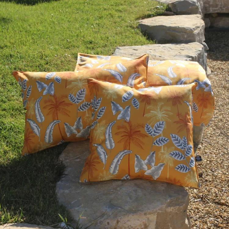 Coussin motif jungle outdoor