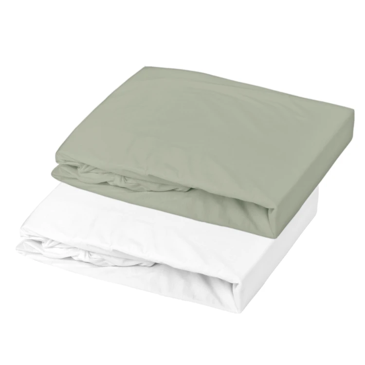 Lot alèse imperméable et drap-housse bébé en coton