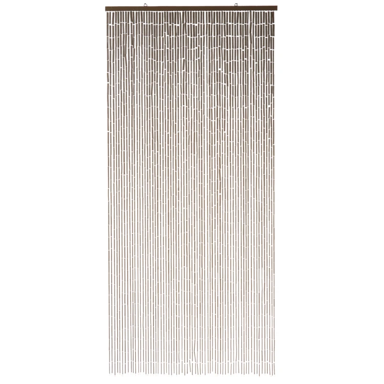 Rideau de porte en bambou avec bâtonnets naturels