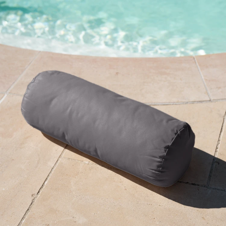 Traversin outdoor déhoussable en toile enduite imperméable