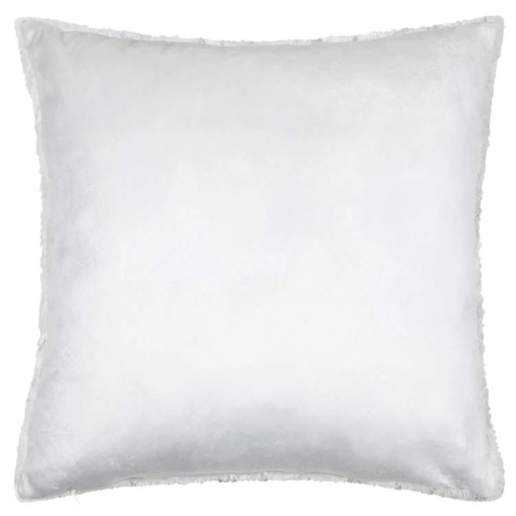 Coussin effet fourrure vagues