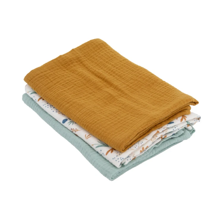Lange bébé double gaze de coton lot de 3