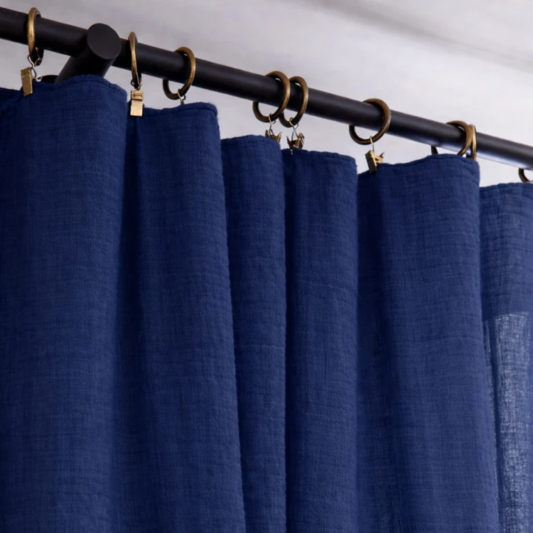 Rideau gaze de coton ajustable