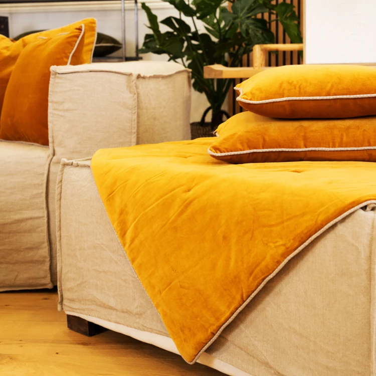 Steppdecke aus Samt