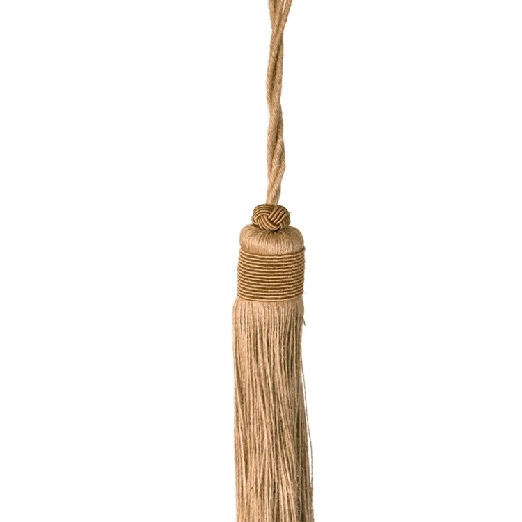 Fermacravatta con nappina naturale