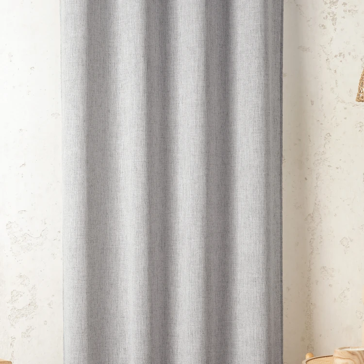 Tissu voile semi-opaque effet lin