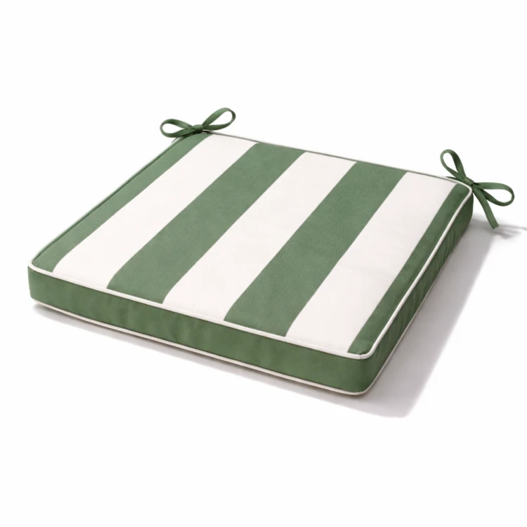 Galette de chaise imperméable déhoussable à rayures ARCACHON