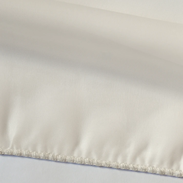 Visillo de lino uni con pesas y cinta fruncedora elegante