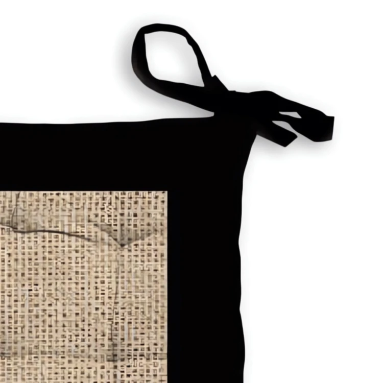 Galette de chaise empiècement en jute