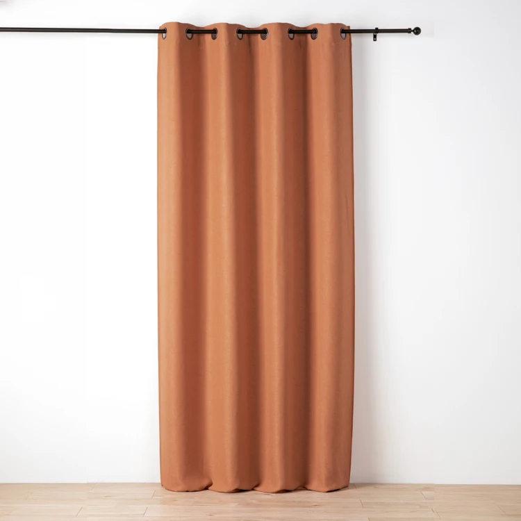 Rideau uni texturé effet bouclé