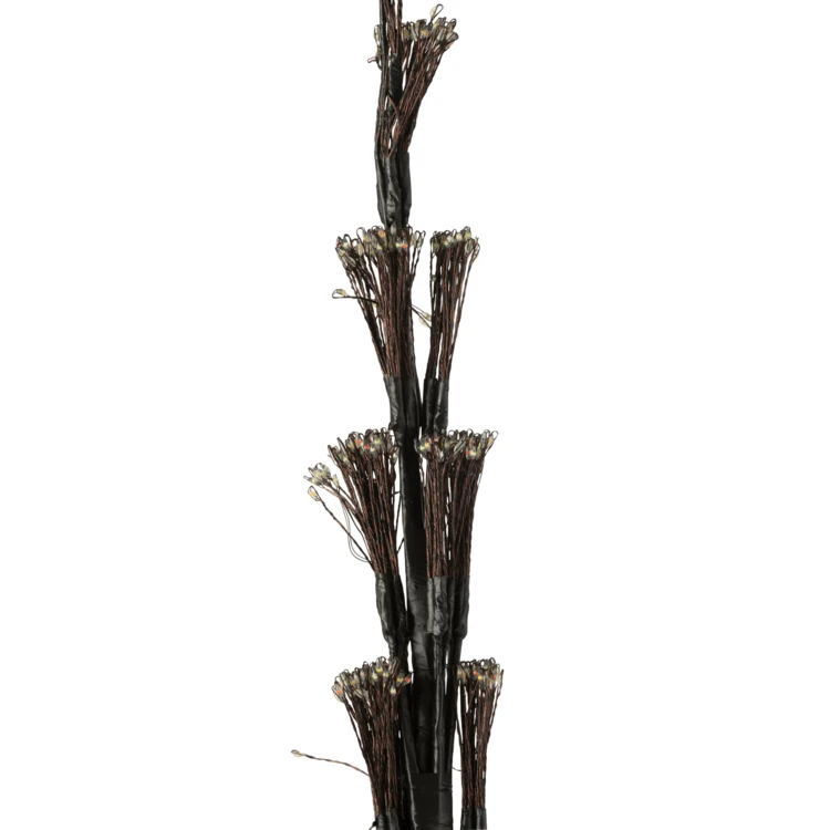 ARBRE LED LUMIÈRES MULTICOLORES FER NOIR EXTRA LARGE
