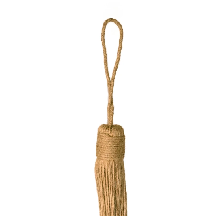 Fermacravatta con nappina naturale