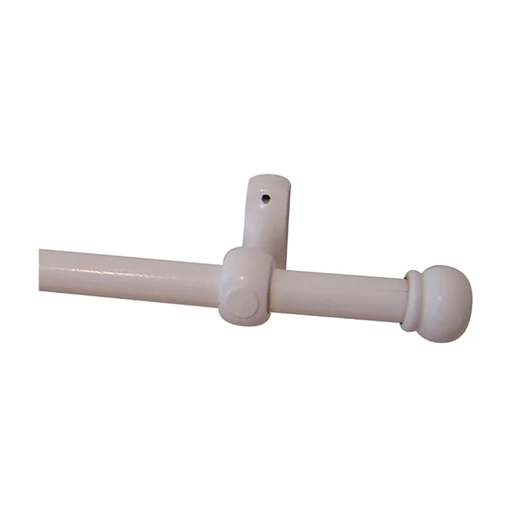 Kit tringle à rideaux en bois embouts anglais D20 mm