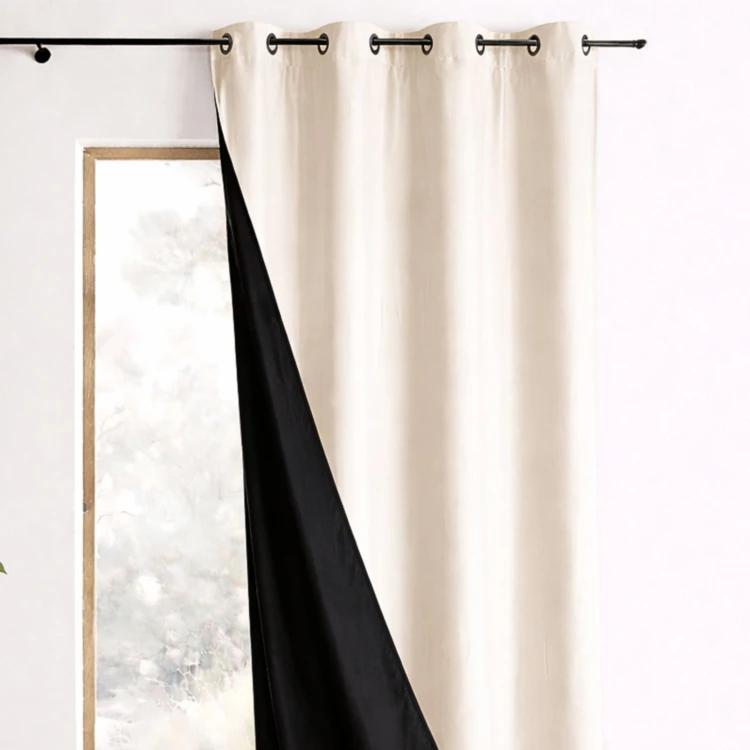 Rideau Ameublement Réversible en Taffetas