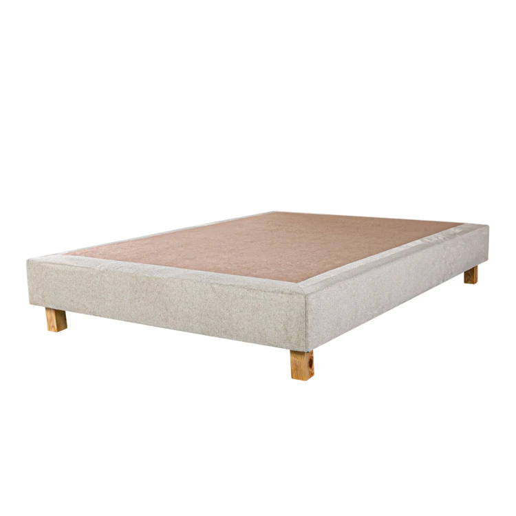 Set Matratze Schaumstoff 26 cm und Lattenrost Beige