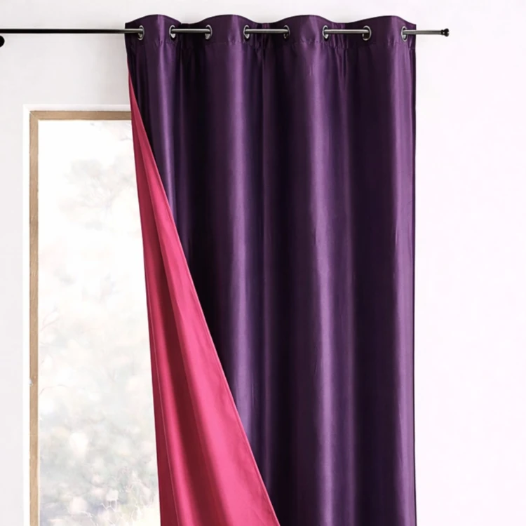 Rideau Ameublement Réversible en Taffetas