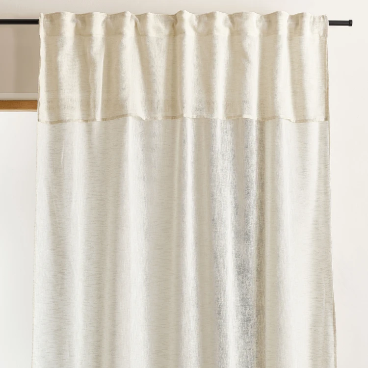 Voilage accroche 3 en 1  avec volant