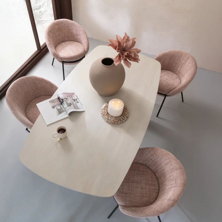 Table à manger en bois d'acacia