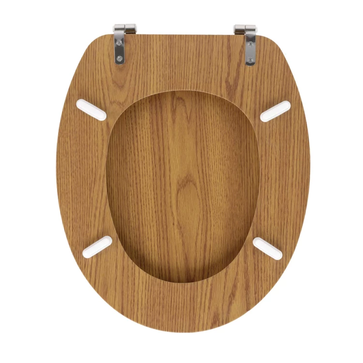 WC-Sitz mit Holzoptik