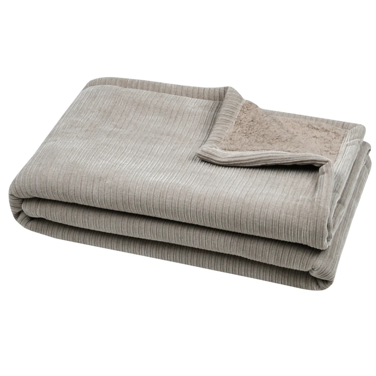 Plaid côtelé ultra doux