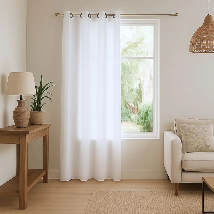 Voilage léger à l'aspect lin