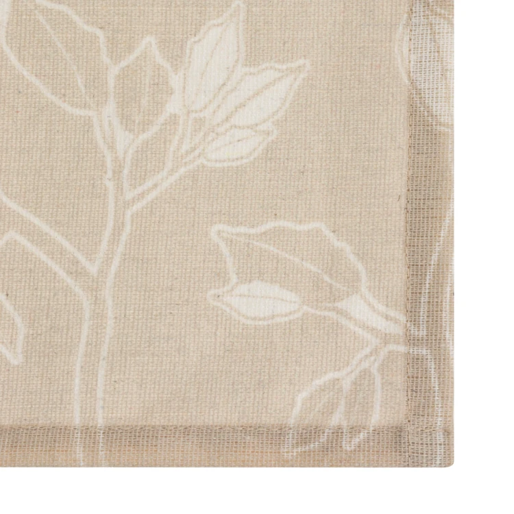 Set de table enduit floral beige