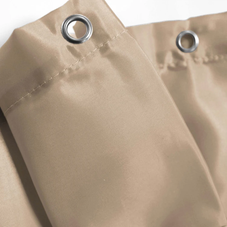 Cortina de duche simples com ganchos