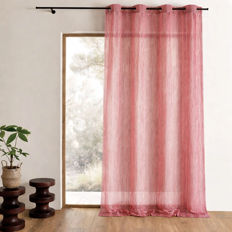 Voilage en organza multicolore tissé