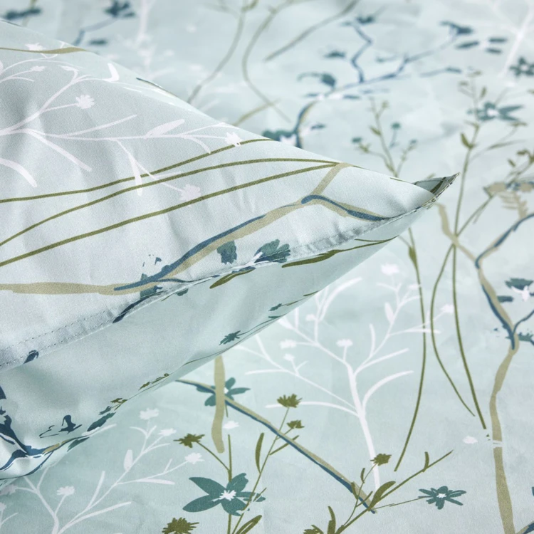 Parure de lit 3 pièces esprit fleurs printanières