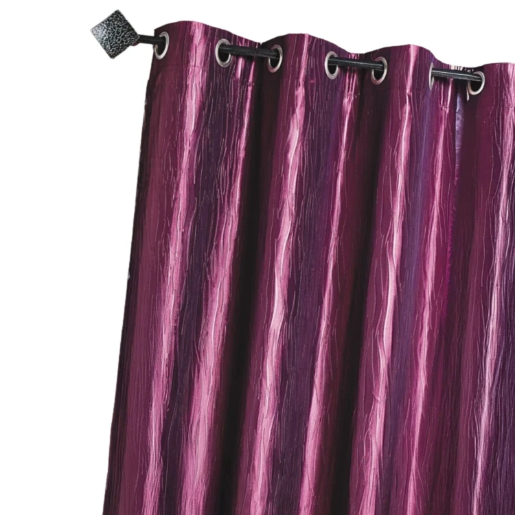 Rideau d'Ameublement en Taffetas Froissé