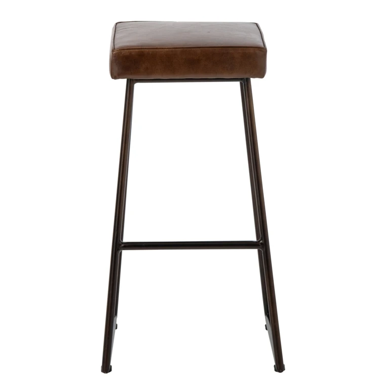Tabouret de bar en cuir