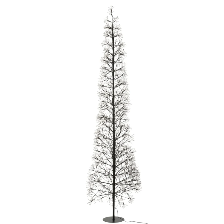 ARBRE LED LUMIÈRES BLANC CHAUD FER NOIR EXTRA LARGE