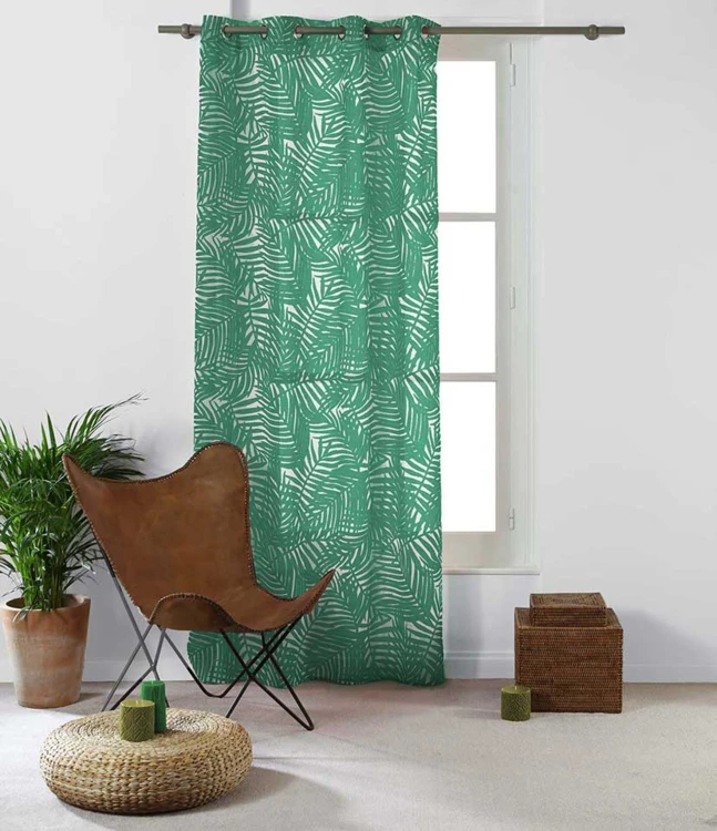 Voilage Imprimé "Feuilles d'Eucalyptus"