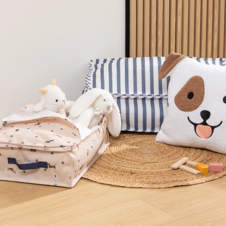 Set mit 2 Aufbewahrungshüllen mit Griff für Kinderaccessoires