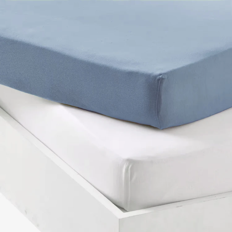 Lot alèse imperméable et drap-housse bébé en coton