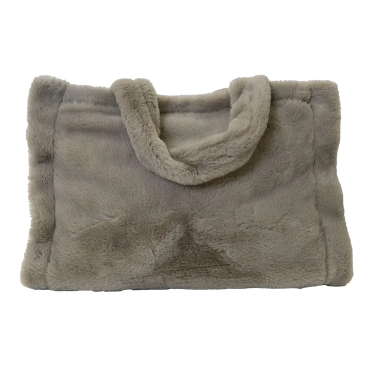 Sac cabas effet doudou avec fermeture aimantée