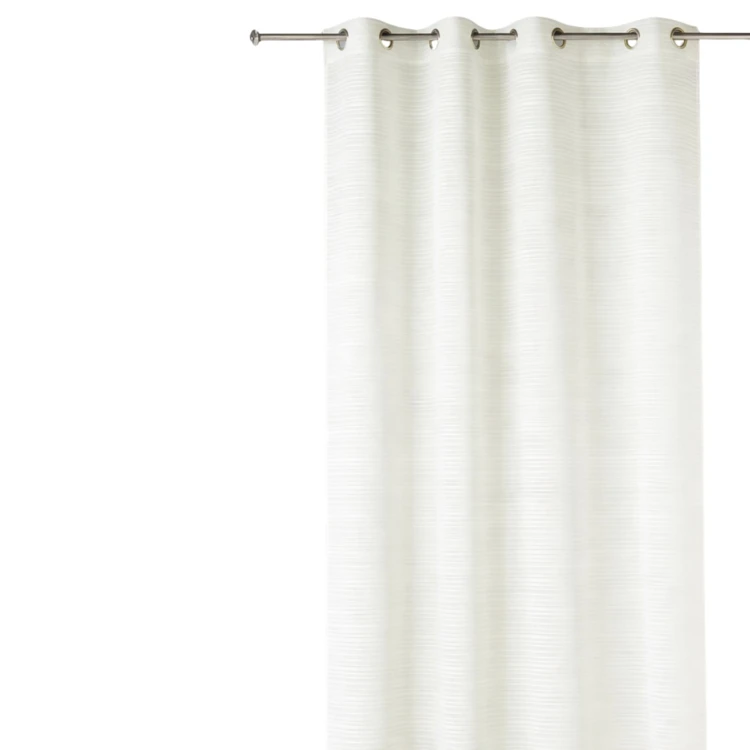 Voilage fantaisie à rayures horizontales "Joyeux"